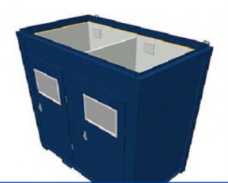 Toilettenkabine Duo-WC Box 8' 