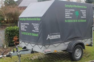 Anhänger mit Plane, Einachser Nutzlast 1000kg 