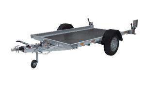 Motorrad Anhänger Plattformanhänger, Ges.-Gew. 1300 kg kippbar. 