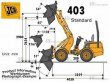 Miniradlader 0,43 cbm JCB 403