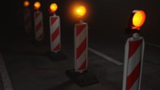 BASt LED Baustellen-Warnleuchte | gelb
