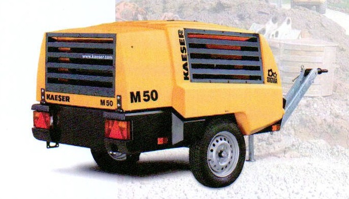 Kompressor Anhänger 4,2 cbm, 10 bar Kaeser M45 mieten