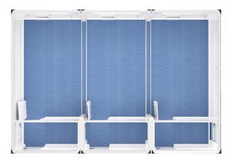 Trioanlage mit Flur - 20 ft - 6 x 9 m Duo- & Trioanlagen