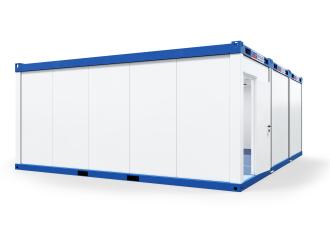 Trioanlage mit Windfang, WC - 20 ft - 6 x 9 m Duo- & Trioanlagen