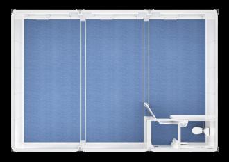 Trioanlage mit Windfang, WC - 20 ft - 6 x 9 m Duo- & Trioanlagen