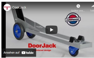 Türmontage_Gerät Hebe + Transport_DOORJACK MATADOR 
