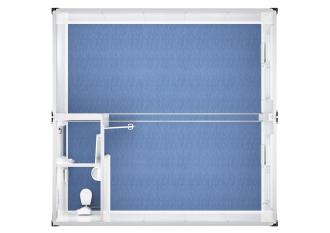 Duoanlage mit Windfang und WC - 20 ft - 6 x 6 m Duo- & Trioanlagen