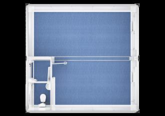 Duoanlage mit Windfang und WC - 20 ft - 6 x 6 m Duo- & Trioanlagen
