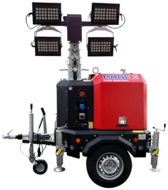 Lichtmast Anhänger Endress EFA840 mit Generator 