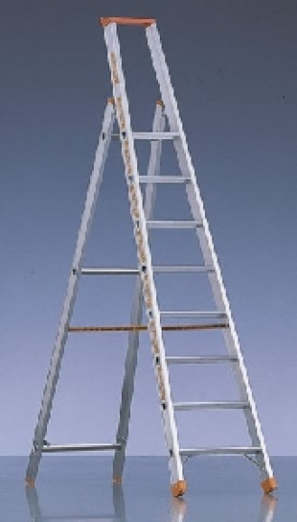 Stufen-Stehleiter Ah 4,1 m  9-stufig 