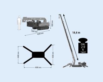 Minikran MRK 144.0 - 2,9 t Traglast
