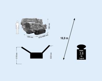 Minikran MRK 168.0 - 3,83 t Traglast