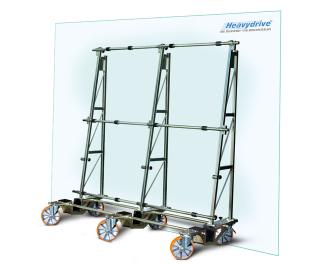 Glaswagen sehr variabel, für bis zu 100 mm Scheiben-Dicke - bis 1000 kg Traglast - HDL 1000/3 Germering