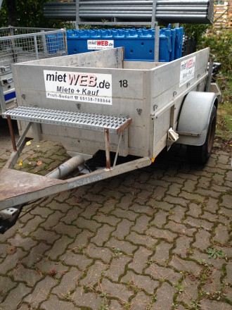 Anhänger 1,5 to Kastenanhänger 2 m 2 x 1,2 m