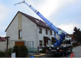 Dachdeckerkran, LKW-Kran, Autokran, AK (7,49t) Vermietung - Service - Verkauf
