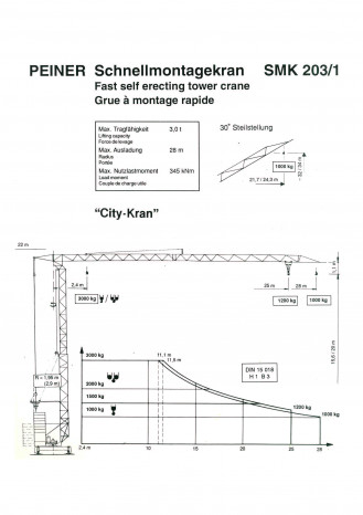 Kran Peiner SMK 203/1 (28 Meter) 
