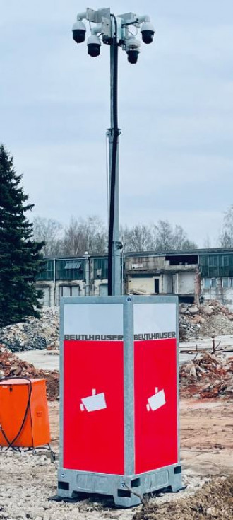 Baustellenüberwachung - Kameraturm 