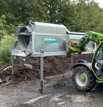 Semimobile Trommelsiebmaschine GREMAC eZero