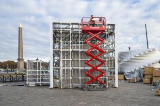 Scherenarbeitsbühne - elektrisch - 12 m Arbeitshöhe