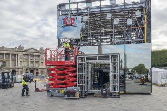 Scherenarbeitsbühne - elektrisch - 8 m Arbeitshöhe