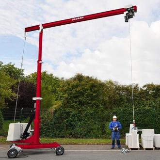 Mauerkran 6 m Arbeitshöhe, elektrisch