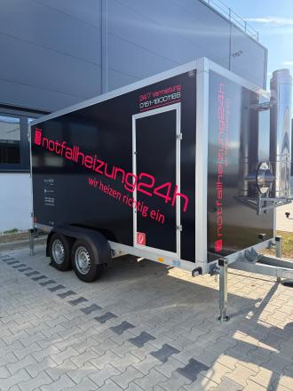 Mobile Heizzentrale 350 plus Heizzentrale Anhänger 