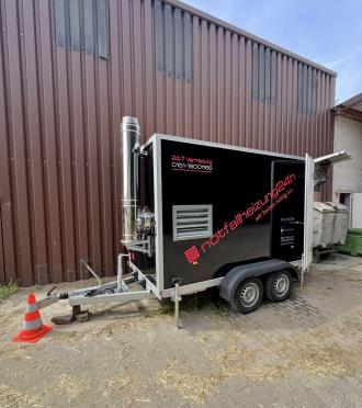 Mobile Heizzentrale 160 plus Heizzentrale Anhänger 