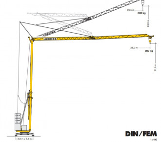 Turmdrehkran Liebherr 26 H Herford