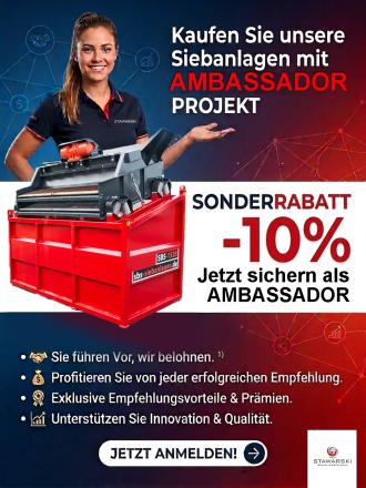 Profi Siebanlage SBS 1520 F3 Recycling vor Ort 3 JAHRE GARANTIE