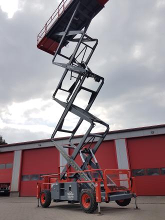 Scherenarbeitsbühne SJ9250 RT: 17,24 m Arbeitshöhe | Allrad | Megadeck | Diesel