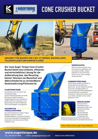 Kinshofer | Auger Torque Cone Crusher | Brecherlöffel | 3-10t Bagger
