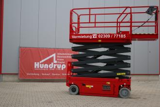 Scherenarbeitsbühne ES1412E: 13,80 m Arbeitshöhe | 320 kg Tragkraft | Elektro