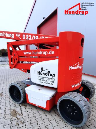 Selbstf. Gelenkteleskopbühne HR15 NE: 15,50 m Arbeitshöhe | 9,70 m Reichweite | Elektro