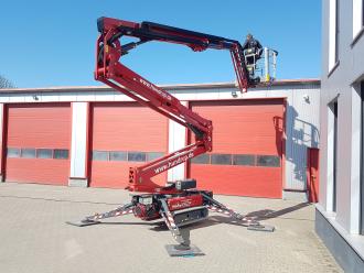 Platforma robocza na gumowym podwoziu gąsienicowym Lightlift 20.10, wysokość robocza 20,15 m