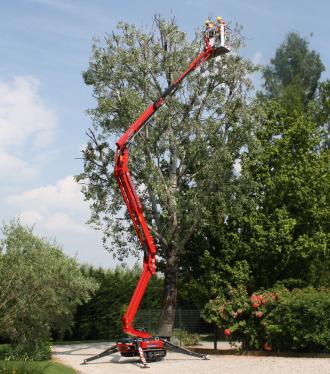 Arbeitsbühne auf Gummikette Lightlift 17.75:  17 m Arbeitshöhe | 7,50 m Reichweite | Elektro/Benzin