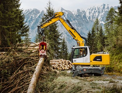 Mobilbagger Liebherr A 920 mieten