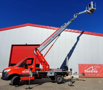 Platforma robocza montowana na ciężarówce TB 220, 3,5 t, wysokość robocza 22 m