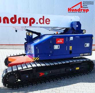Gummikettenbühne AS-15MCJ: 15 m Arbeitshöhe | 11,20 m Reichweite | Diesel
