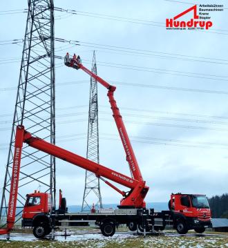 LKW-Arbeitsbühne T510 HF: 26 t | 51 m Arbeitshöhe | 33 m Reichweite