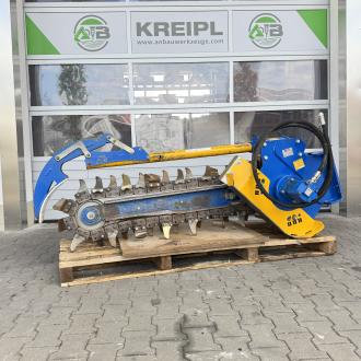 KINSHOFER / Auger Torque XHD1200 Grabenfräse mit 250mm Kombi-Kette für 5-7,5t Bagger 