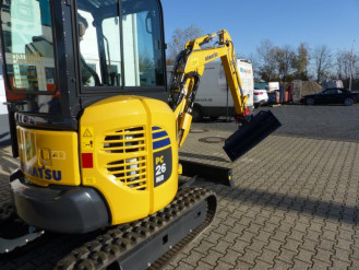 Minikoparka Komatsu PC26-MR3 2,6 tony do wynajęcia, również na wynajem długoterminowy