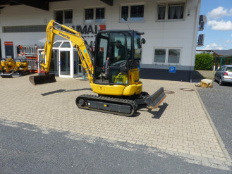 Koparka gąsienicowa Komatsu PC35 o masie do 3,5 tony do wynajęcia, również na wynajem długoterminowy
