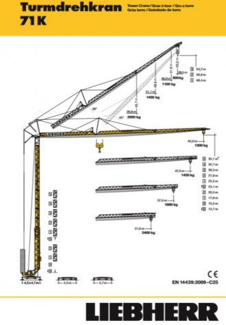 Turmdrehkran Liebherr 71 K Paderborn
