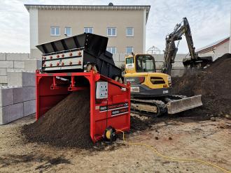 Siebbox SBS 1520 F2 Für Aushub & Baustellenmaterial