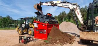 Siebbox SBS 1520 F2 Für Aushub & Baustellenmaterial