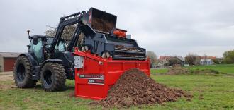 SBS 1520 F2 zur Miete – Perfekt für Mutterboden, Erde & Aushub