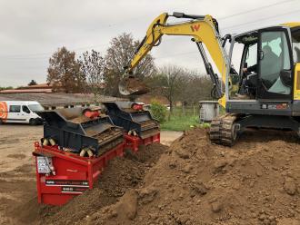 SBS 1520 F2 zur Miete – Siebanlage für Erde, Schutt, Holz & Recycling