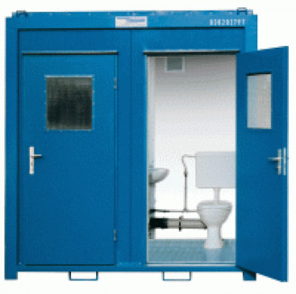 WC - Container 20" Damen und Herren 