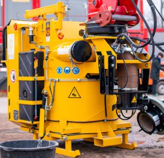 Saugbagger Anbaugerät Saugbox Tinbin TC2 