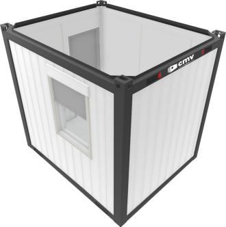 Büro- und Mannschaftscontainer 10' / 3 m  |  z. B. als Büro-, Mannschafts- oder Schlafcontainer mieten oder kaufen